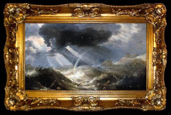 framed  Bonaventura Peeters The Great Flood, ta009-2